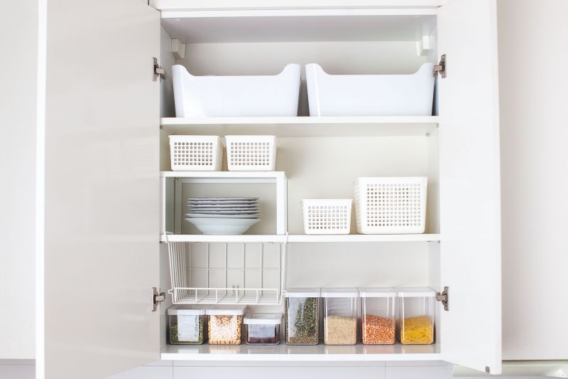 Organized Cabinet Storage